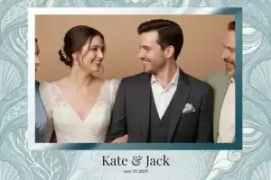 Mariage bleu aux motifs géométriques - Vivabox 3