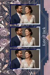 Mariage bleu marine et rose géométrique - Vivabox 5