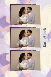 Cadre de mariage géométrique violet - Vivabox 5