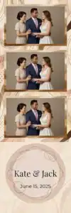 Mariage géométrique rose et or - Vivabox 1