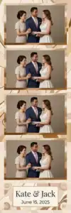 Mariage géométrique rose et or - Vivabox 2