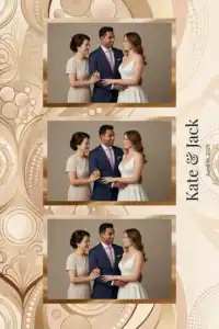 Mariage géométrique rose et or - Vivabox 5