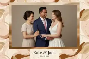 Mariage géométrique rose et or - Vivabox 3