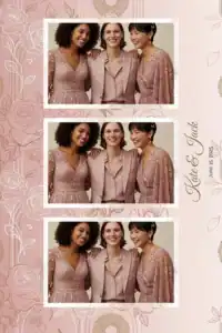 Cadre de mariage aux fleurs roses - Vivabox 5
