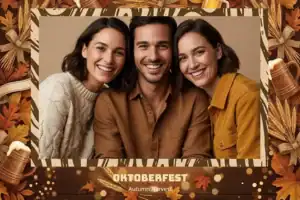 Cadre Oktoberfest aux épis orangés - Vivabox 3