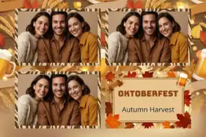 Cadre Oktoberfest aux épis orangés - Vivabox 4
