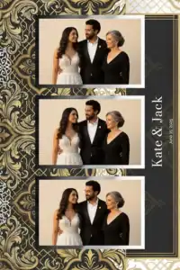 Mariage géométrique noir et or - Vivabox 5