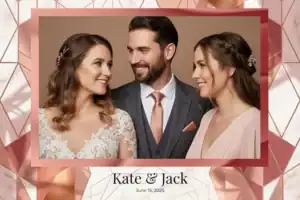 Mariage marbré rose et or rose - Vivabox 3
