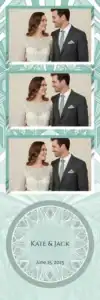 Mariage vert sauge à cadre hexagonal - Vivabox 1