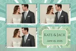 Mariage vert sauge à cadre hexagonal - Vivabox 4