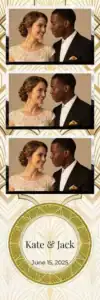 Cadre de mariage géométrique doré - Vivabox 2